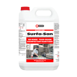 Repair and maintenance: Surfa-San No Rinse Food Grade Disinfectant/ Sanitiser