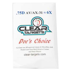 Sporting equipment: Axcel Clear Targets Doc's Choice Lens 6x