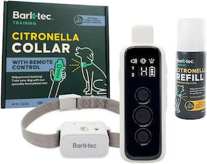 Barktec Advanced Citronella Spray Collar with Remote: Customisable & Long-Range …