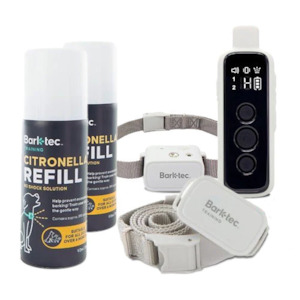 Remote Dog Training Collars 1: Barktec Ultimate Citronella Spray Collar and Training Collar Bundle