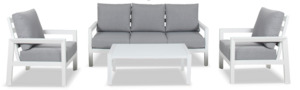 Furniture: Corsair 4 Piece Outdoor Setting - White