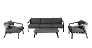 Furniture: Pegasus 4 Piece Outdoor Lounge / Dining Setting