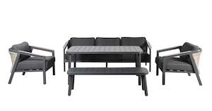 Furniture: Pegasus 5 Piece Outdoor Lounge / Dining Setting