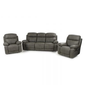 Fabric Recliner Suite - Three Seater Recliner + Recliner + Recliner