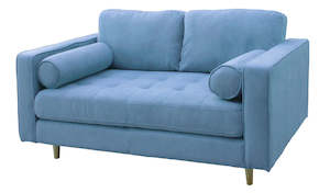 Furniture: Beau Blue Two Seater Sofa