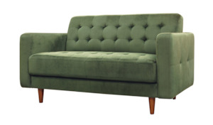 Furniture: Iris Two Seater Sofa - Green