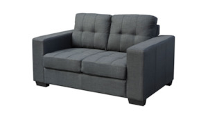 Furniture: Lacando Two Seater - Charcoal