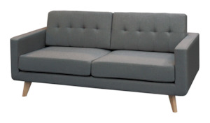 Furniture: Kora Three Seater Sofa - Dark Grey