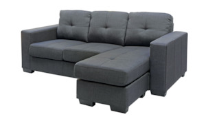 Furniture: Lacando Chaise - Charcoal