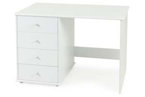 Carnival Desk White - Four Drawers