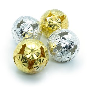 Jewellery: Flower Ball Beads 20mm