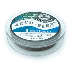 Accu-Flex®, Nylon Coated Stainless Steel Beading Wire 21 Strand 0.36mm