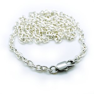 Stainless Steel Cable Chain with Lobster Claw Clasp 46cm x 4mm