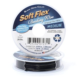 Soft Flex 49 Strand Medium Beading Wire  0.48mm 3.05m (10ft)