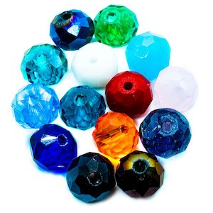 Jewellery: Austrian Crystal Faceted Rondelle 8mm x 6mm