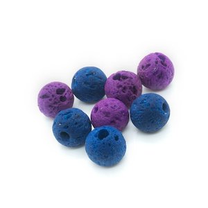 Synthetic Lava Rock Beads 6mm