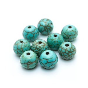 Magnesite (dyed/stabilised) Round Beads 4mm - 6mm