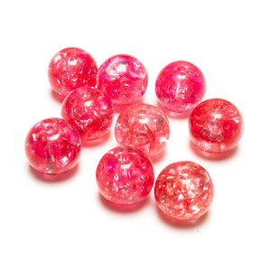 Glass Crackle Beads 10mm