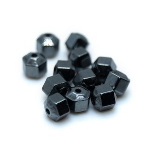 Manmade Hemalyke Hexagonal Rondelle 3mm - 4mm