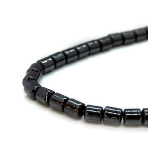 Magnetic Hematite Drum Beads 6mm x 40cm length