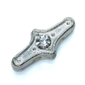 Rhinestone Bar Spacer 15mm x 6mm