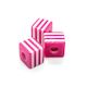 Bubblegum Striped Cubes 10mm