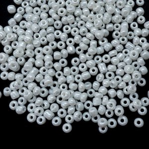 Opaque Lustred Seed Beads 8/0 3mm