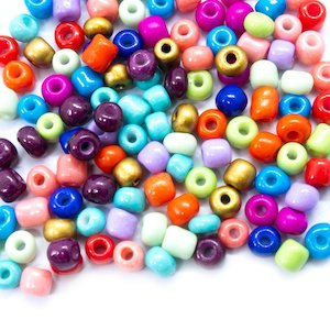 Baking Glass Seed Beads 6/0 4-5mm x3-4mm