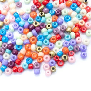 Baking Glass Seed Beads 8/0 3-3.5mm x 2mm