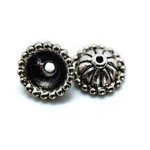 Jewellery: Domed Bead Caps 11mm x 5mm