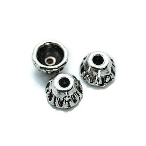 Jewellery: Tibetan Style Bead Caps 7mm x 5mm