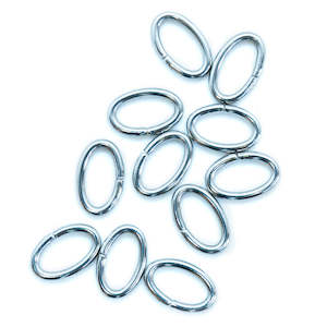 304 Stainless Steel Oval Jump Rings 8mm x 5mm x 1mm