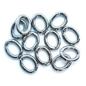 304 Stainless Steel Oval Jump Rings 9mm x 7mm x 1.5mm