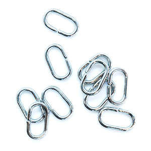 304 Stainless Steel Oval Jump Rings 9mm x 5mm x 1mm