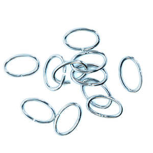 304 Stainless Steel Oval Jump Rings 8mm x 5mm x 0.8mm