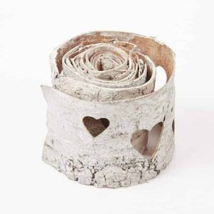 Bark Ribbon – Hearts Bark Ribbon – Hearts – Natural – 10cm x 2m