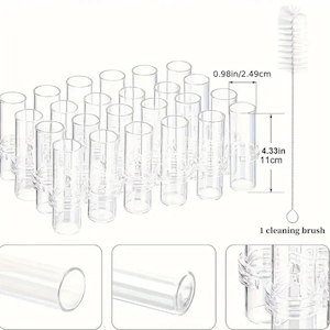 Test Tube Vase Retro 24 piece with flexible joiners 11cm high