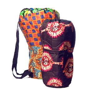 Ghana Cloth Drum Bags