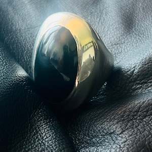 Asebu ring Black Jade CAN MAKE TO ORDER