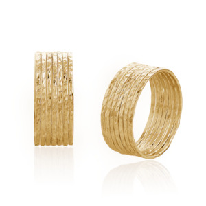 Jewellery wholesaling: 7 day stack ring 9ct gold MADE TO ORDER