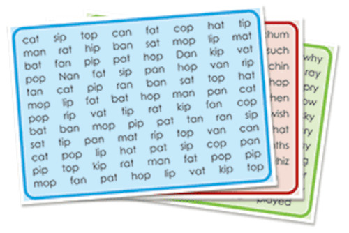 Fluency sheets, sets