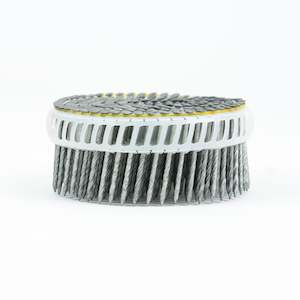 15° PLASTIC COLLATED DECKING COIL NAILS - DOME HEAD