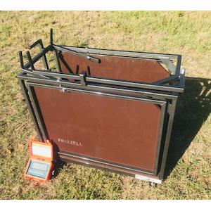 3 way sheep drafting weighing crate