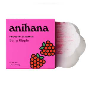 Raspberry Vanilla: Berry Ripple Shower Steamer