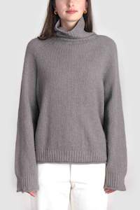 Ladies Cirrus Chunky Rib Roll Neck