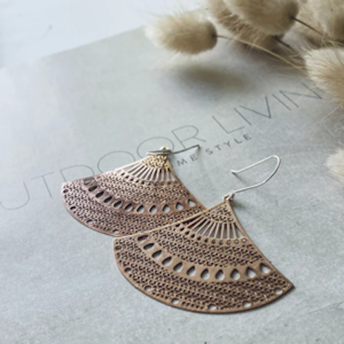 TWIGG Earrings Filigree Fan