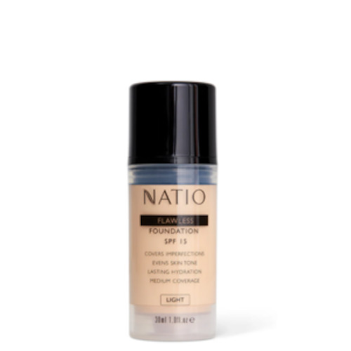 Chemist shop - pharmacy: NATIO Flawless Foundation SPF15 Light