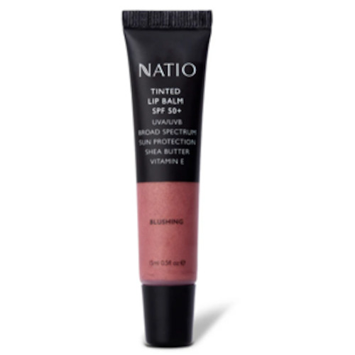 Chemist shop - pharmacy: NATIO Tinted Lip Balm SPF50+ Blush 15ml