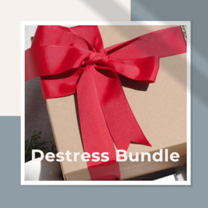 Candle: Destress Bundle Gift Box - Candle, Face & Body Mist & Roll-Ons