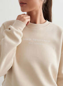 Clothing: Café Au Lait Serif Sweatshirt